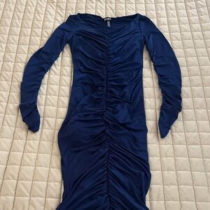 Bisou Bisou Navy Long Sleeve Dress